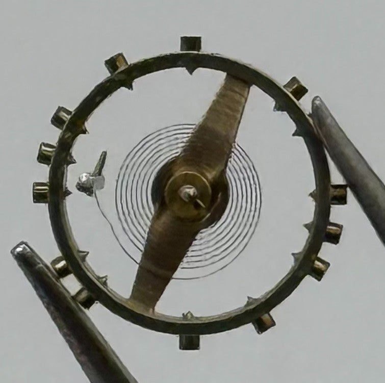 FHF 80 190 Balance Wheel Complete And Spring Renata 204 Watch Movement Parts NOS