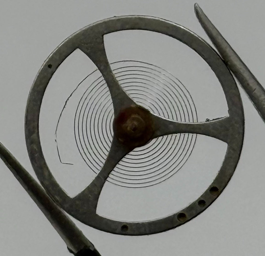 UTI 8 R 250 P Balance Wheel Complete And Spring Watch Movement Parts NOS
