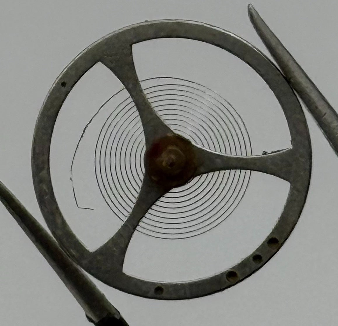 UTI 8 R 250 P Balance Wheel Complete And Spring Watch Movement Parts NOS