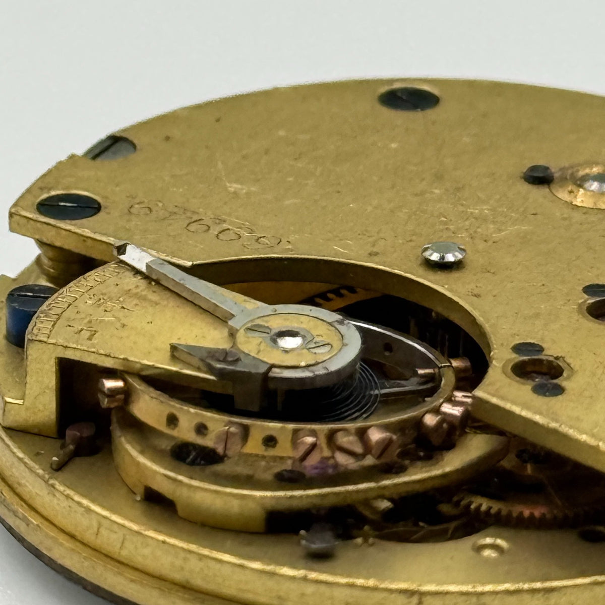 English Lever Pocket Watch Movement - Unidentified - Parts / Repair 35.7mm