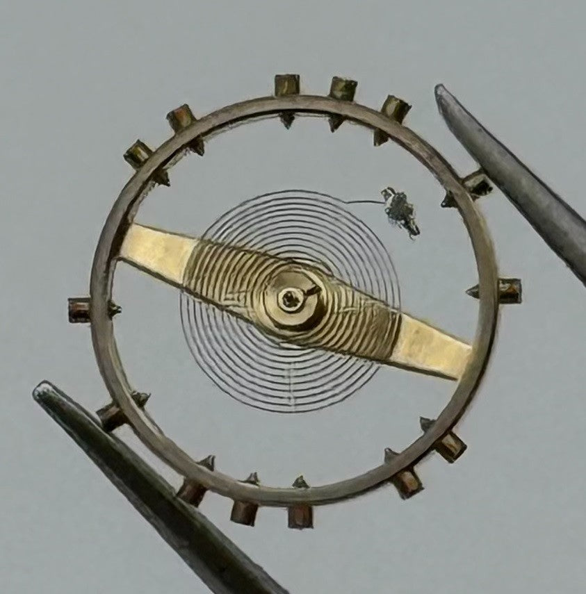 Cupillard 256 Balance Wheel Complete And Spring Renata 983 Watch Movement Parts