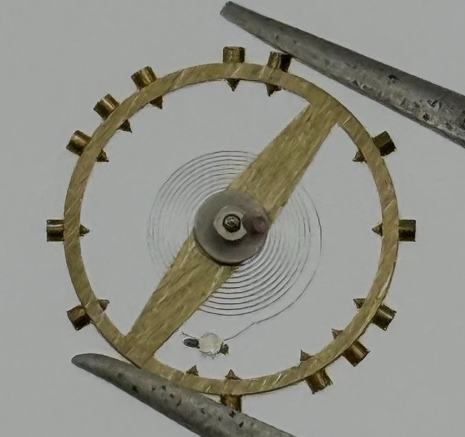 AS 984 Balance Wheel Complete And Spring 10½’’’ 30 M Watch Movement Parts NOS