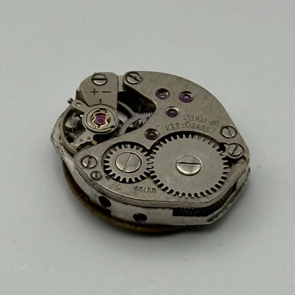 FHF Watch Movement 17 Jewels Swiss Manual Wind Vintage Parts Repair 9mm