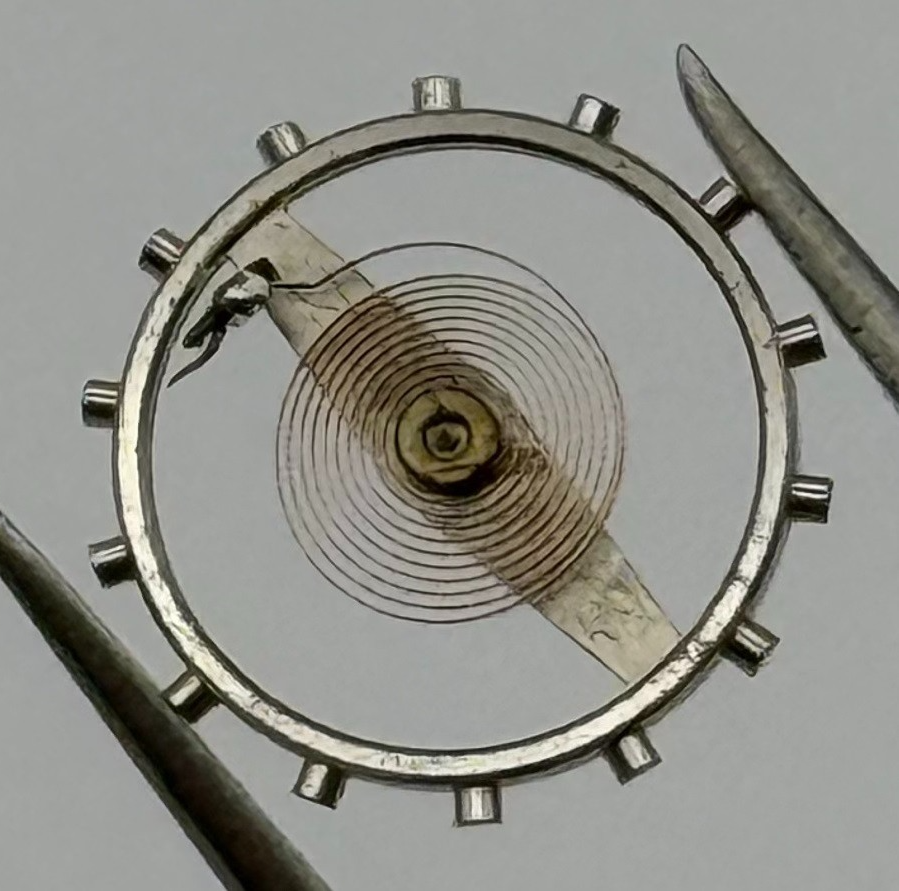 EB 1197 Balance Wheel Complete And Spring 10½’’’ 108 M Watch Movement Parts NOS