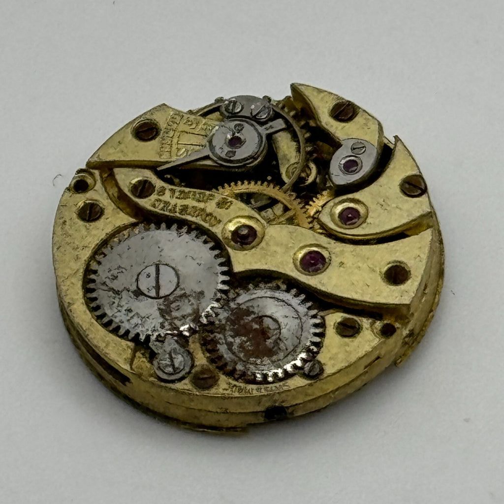 Mappin 18 Watch Movement Jewels Sub Seconds Manual Wind Parts 19.8mm