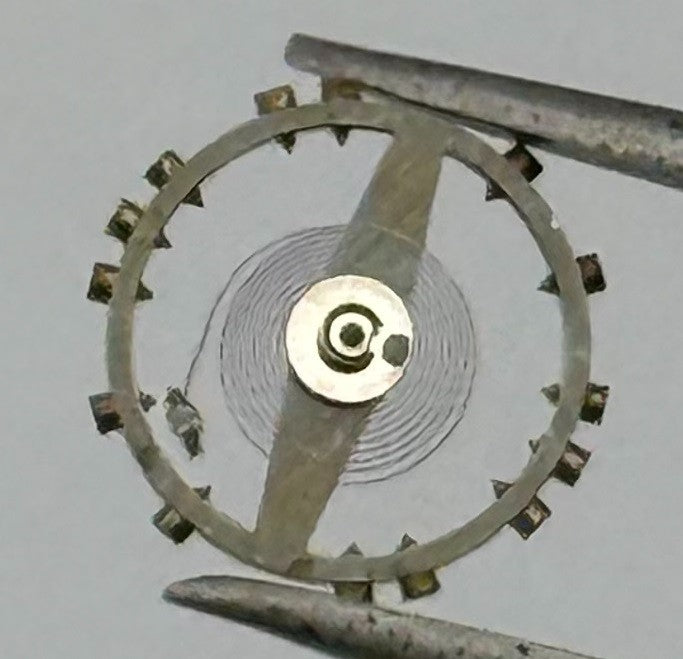 ETA 1070 Balance Wheel Complete And Spring Renata 680 M Watch Movement Parts NOS