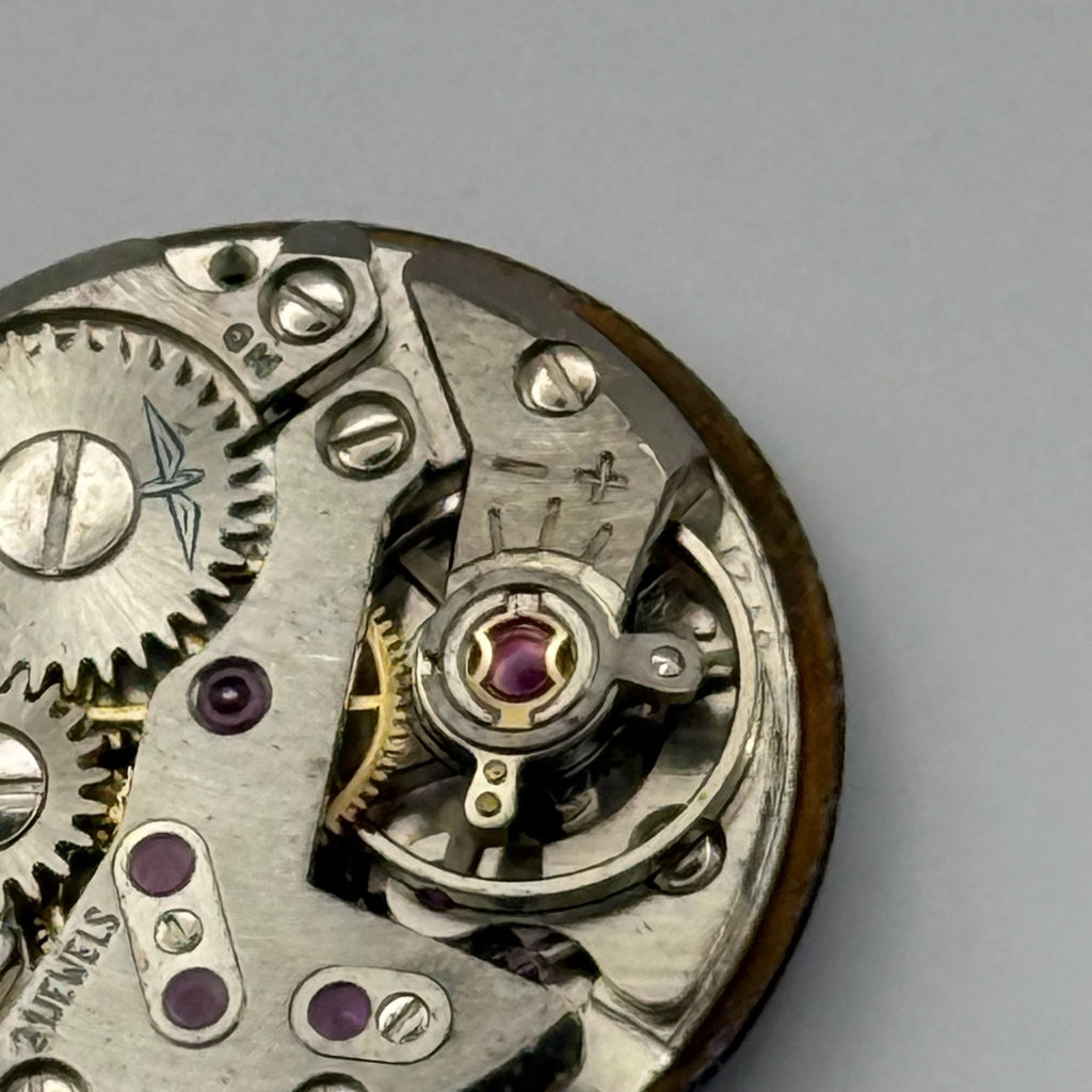 FHF 34-21 Watch Movement - Rotary Blue Dial Ladies 17.2m - For Parts / Repair