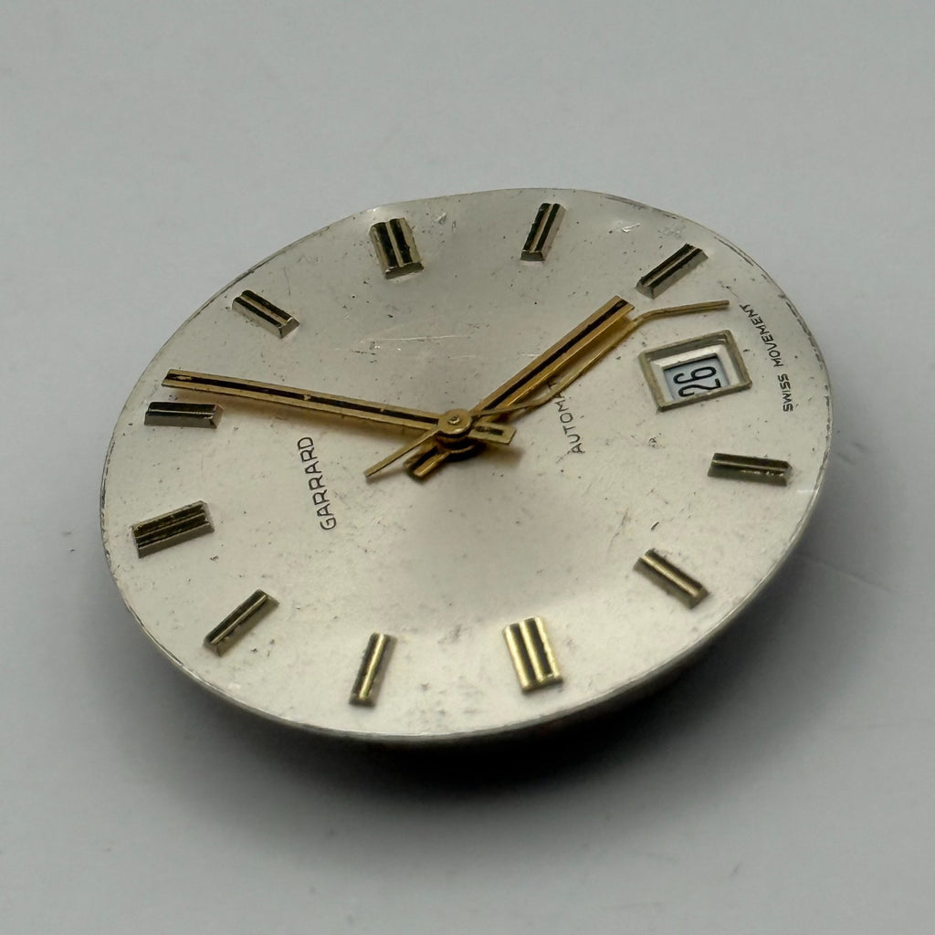 MSR S76/28 Watch Movement Garrard Date 21 Jewels Swiss Automatic Parts 25.9mm