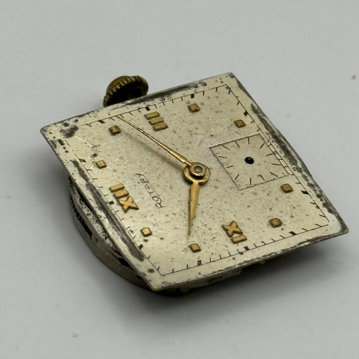 Rotary 830 Watch Movement - 15 Jewels - For Parts / Repair - 20mm