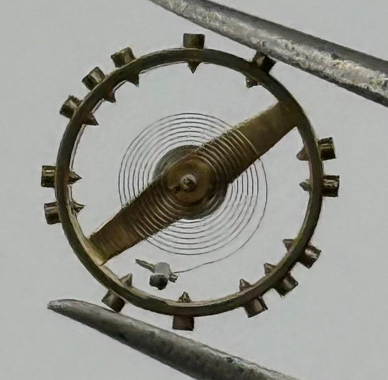 FHF 60 Balance Wheel Complete And Spring 6¾-8’’’ 200 M Watch Movement Parts NOS