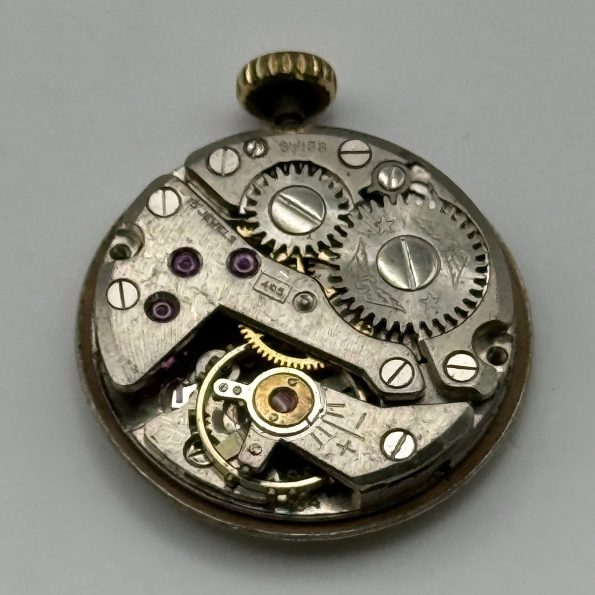 FHF 34 Watch Movement Rotary Ladies 15J Swiss Manual Wind Parts Repair 17.3mm
