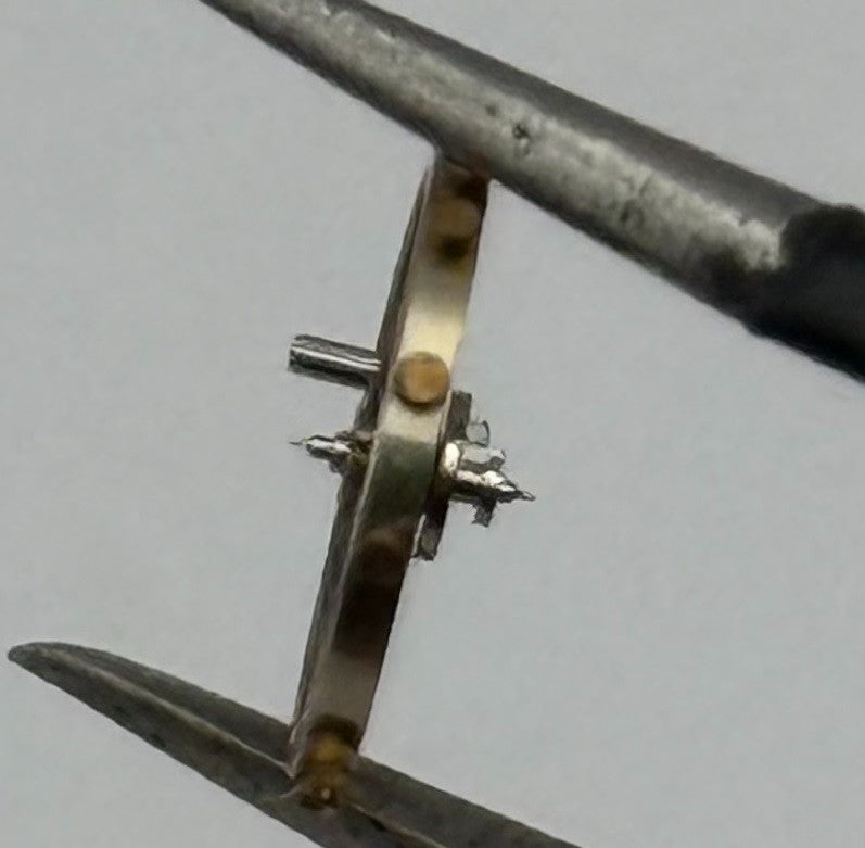 FHF 63 Balance Wheel Complete And Spring Progress Watch Movement Parts NOS