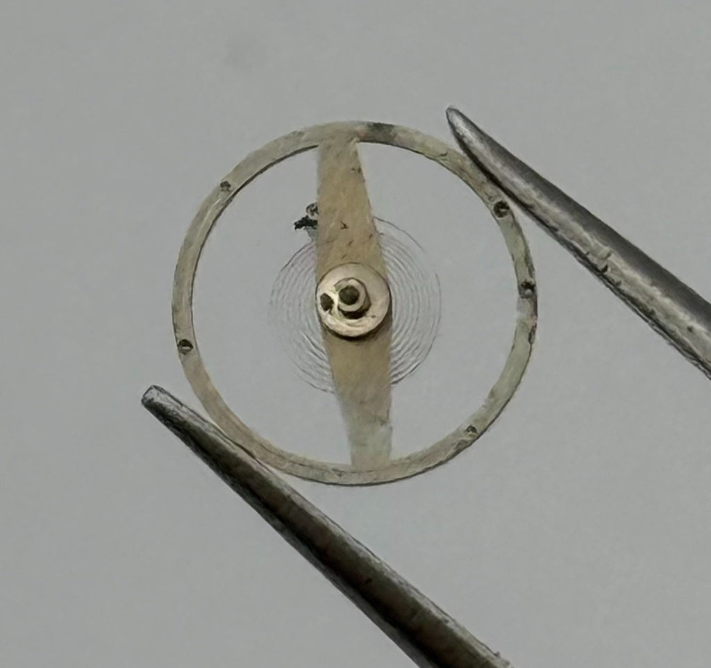 Durowe 261 Balance Wheel Complete And Spring 1643 M Watch Movement Parts NOS