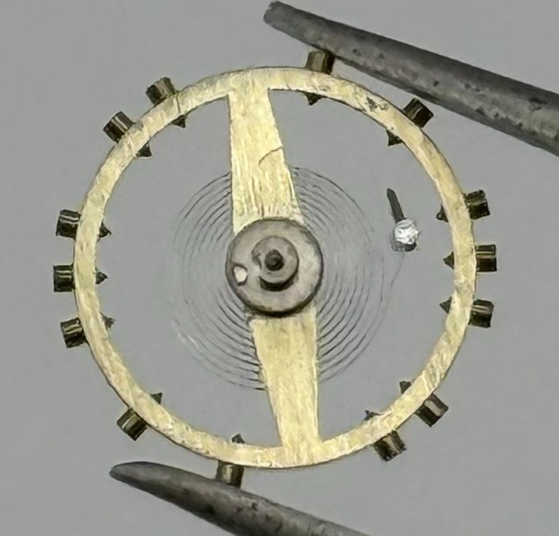 AV 41 Balance Wheel Complete And Spring 5¼’’’ Watch Movement Parts NOS