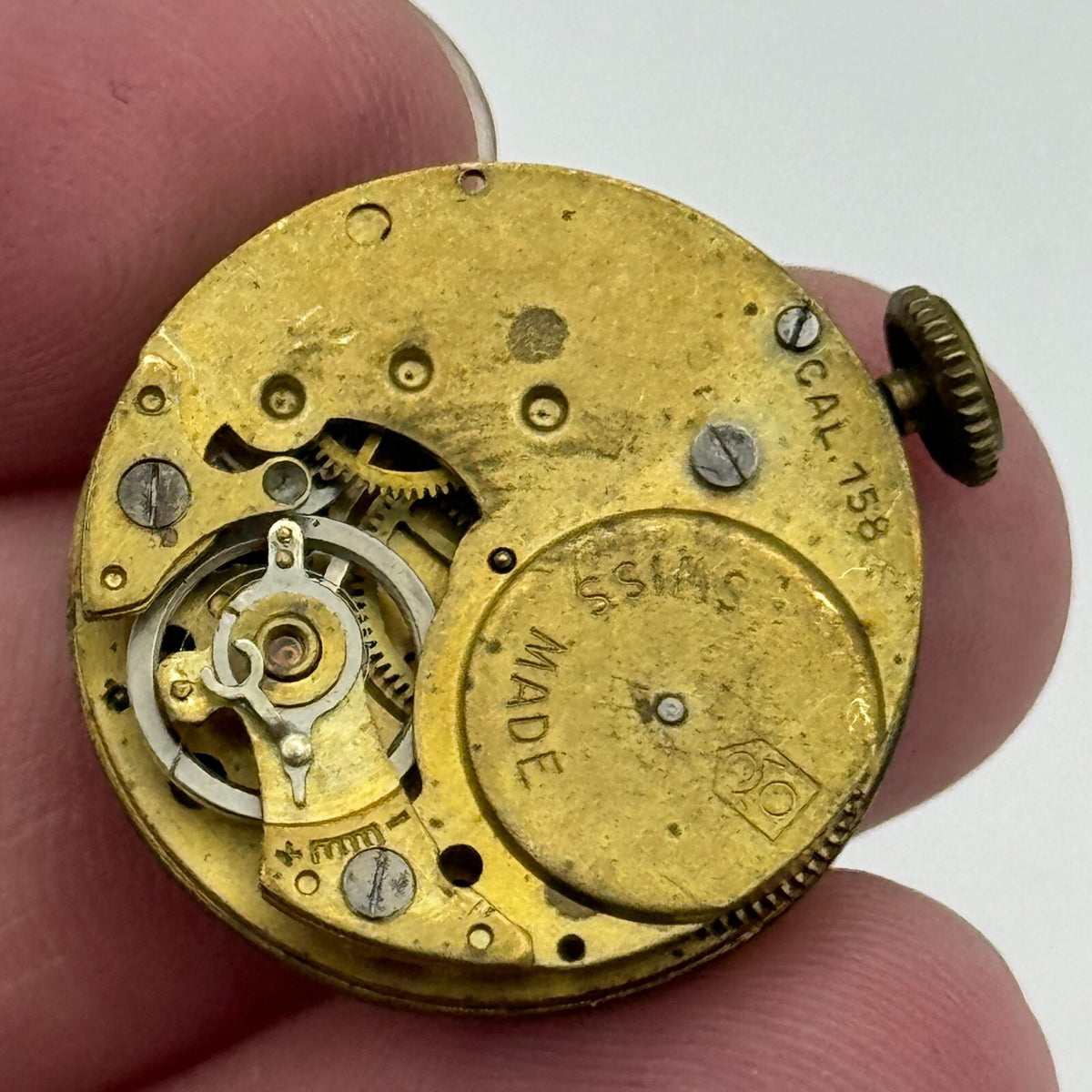 Oris Cal 158 Watch Movement Bentima Mother Of Pearl Manual Wind Swiss 23.7mm
