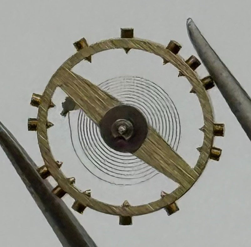AS 970 Balance Wheel Complete And Spring Renata 28 M Watch Movement Parts NOS