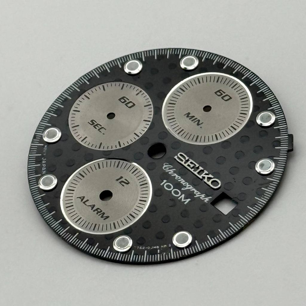 Seiko 7T62-0JM8 Watch Dial Chronograph Alarm 100M Spare Parts Repair 27.4mm