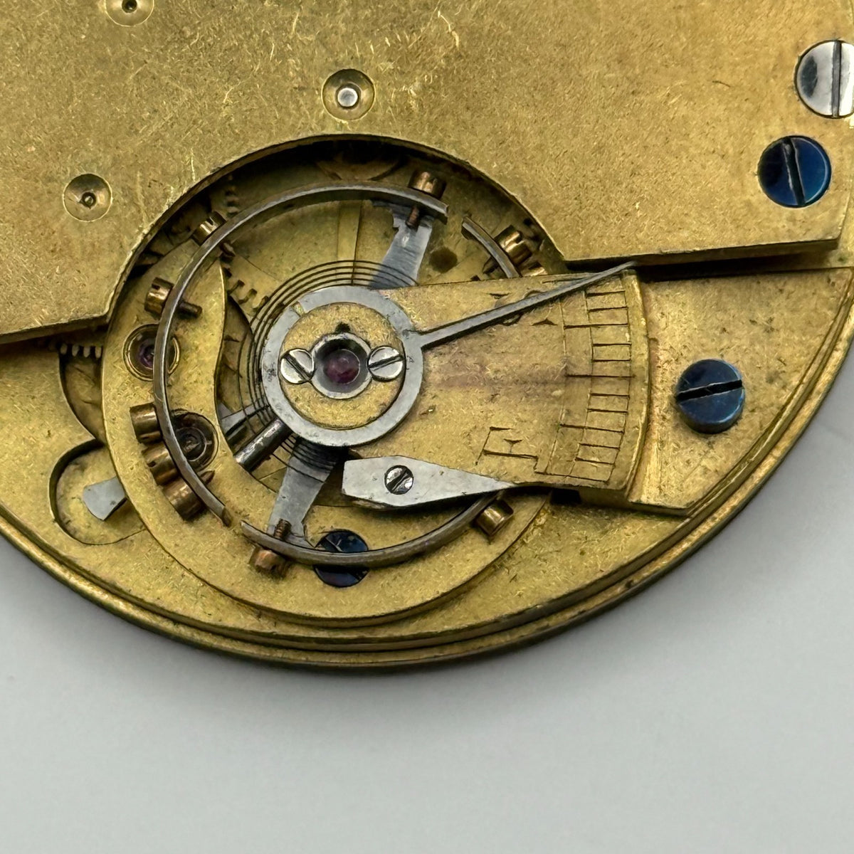 J.W. Benson London Pocket Watch Movement - English Lever - Parts / Repair 41.1mm