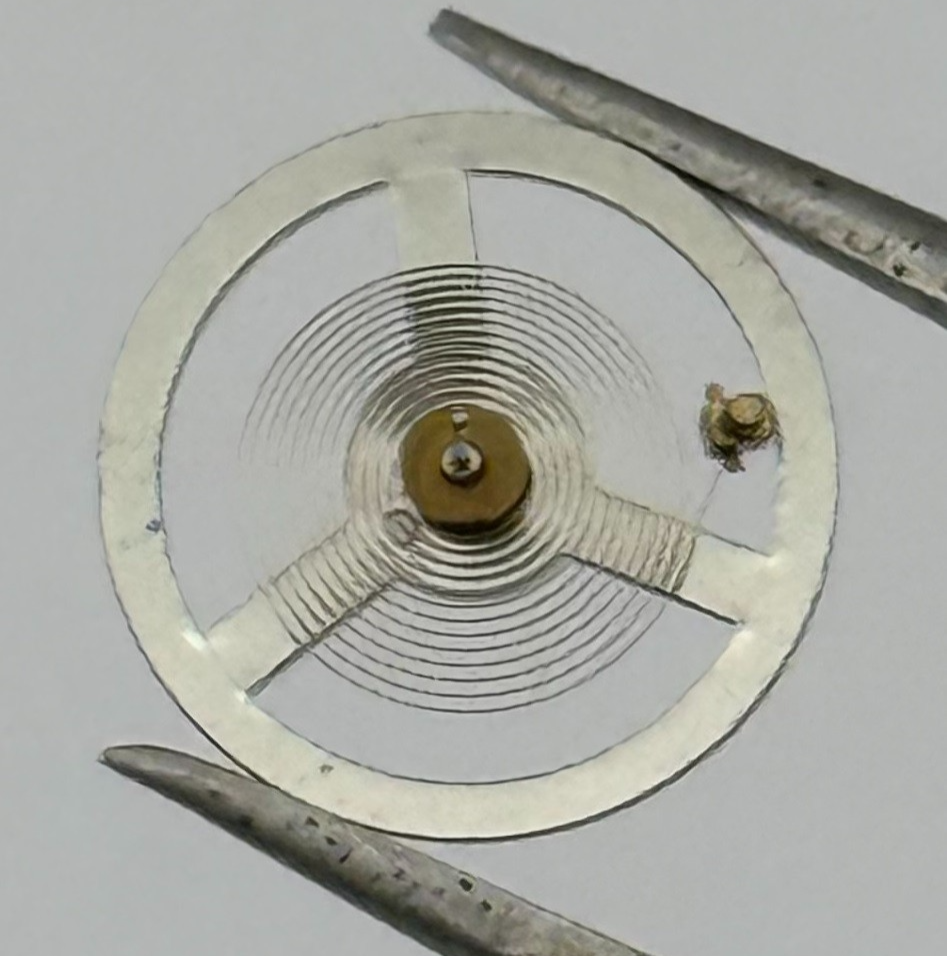 LSH 1262 Rosk Balance Wheel Complete And Spring 12’’’ 1855 Watch Movement Parts