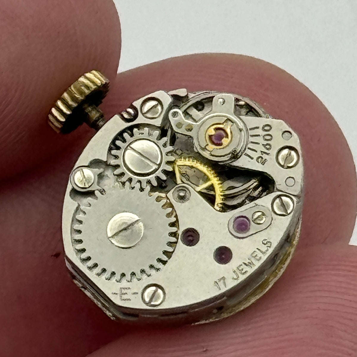 PUW 1075 Watch Movement Anker Ladies Manual Wind 21600 Swiss Vintage Parts 13mm
