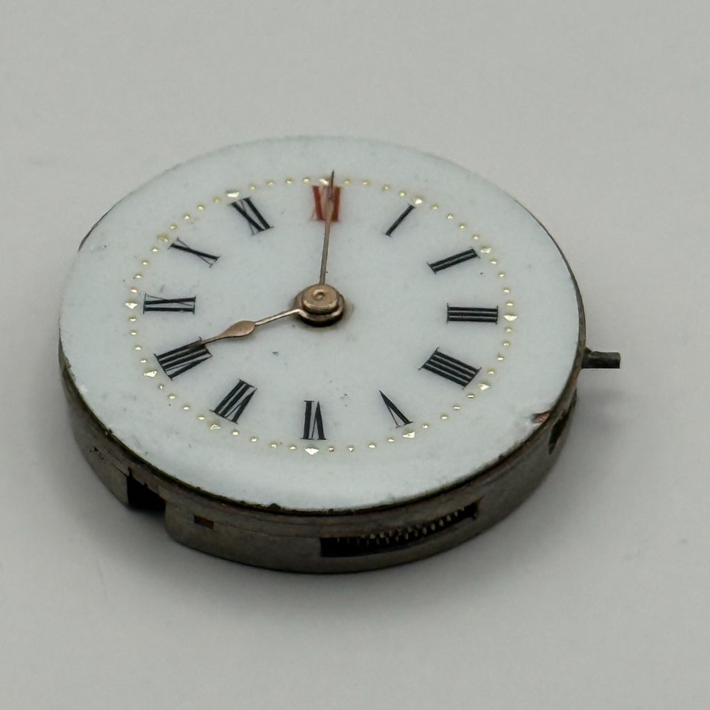 GRB & Co Trench Watch Movement - Roman Numerals - For Parts / Repair - 24.8mm