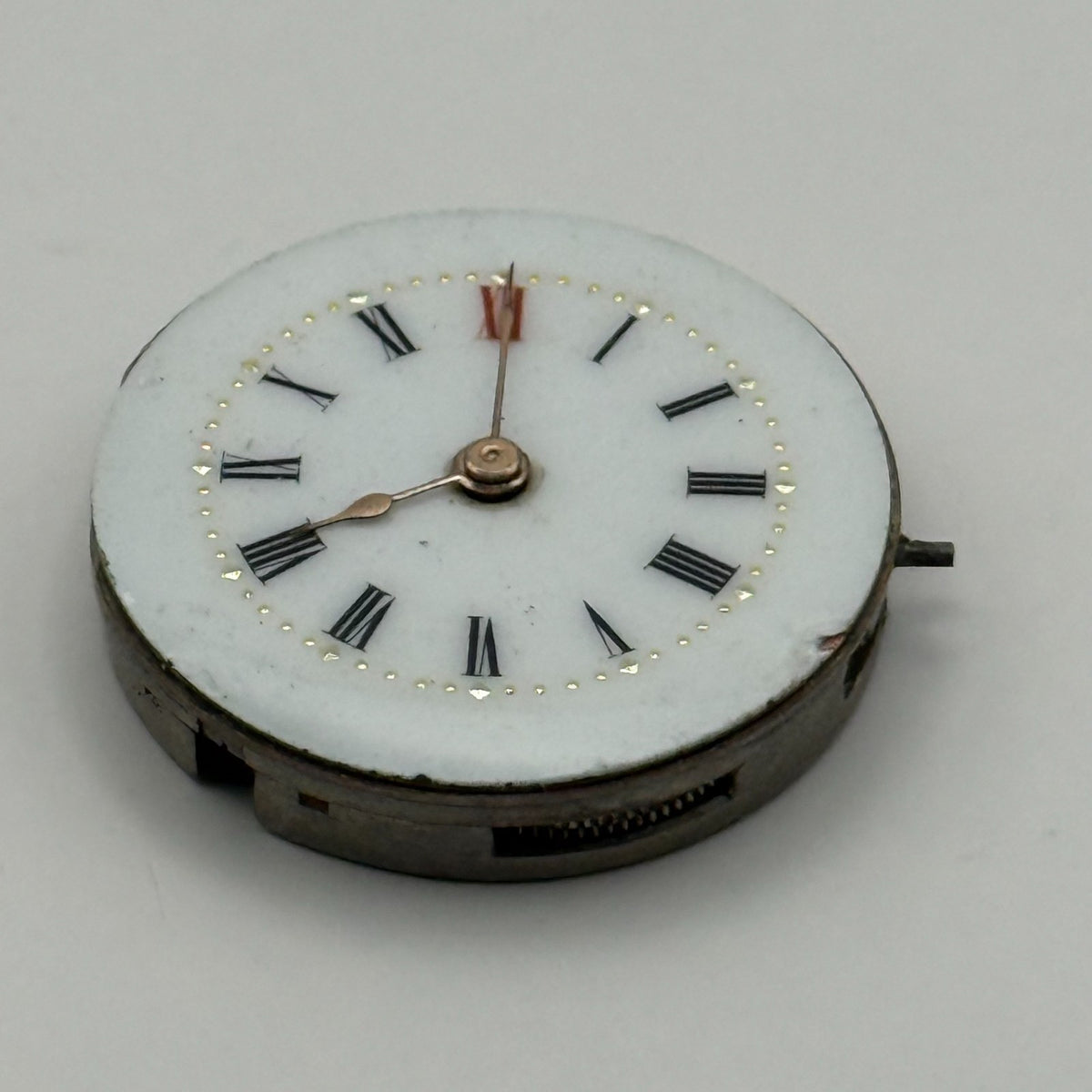 GRB & Co Trench Watch Movement - Roman Numerals - For Parts / Repair - 24.8mm