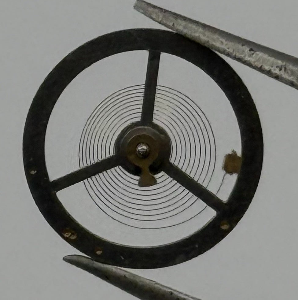 Brac 180 Balance Wheel Complete And Spring 12’’’ Pour Watch Movement Parts NOS