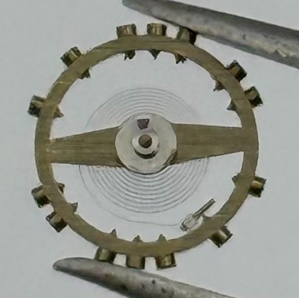 FEF 430 6600 Balance Wheel Complete And Spring Renata 943 M Watch Movement Parts
