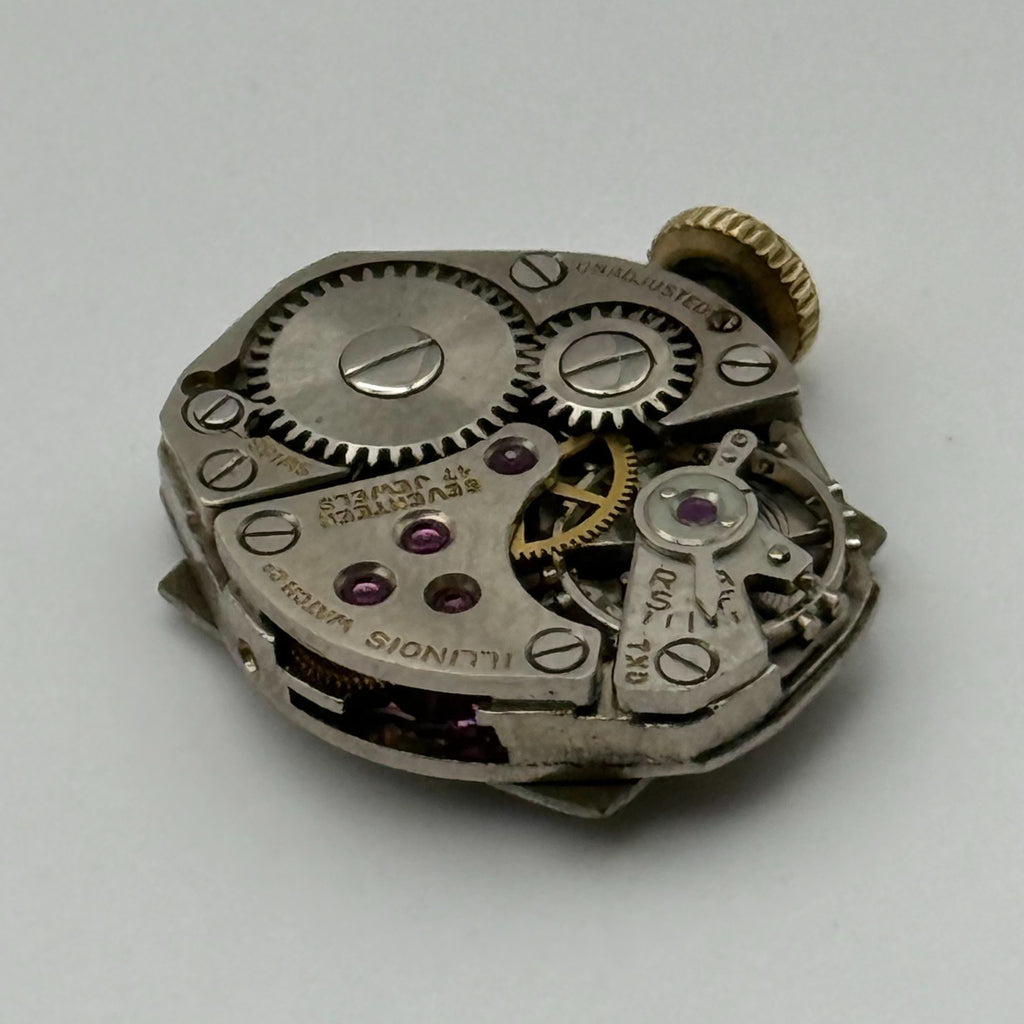 FHF 60 Watch Movement Running Hamilton Illinois Swiss Manual Wind Parts 15.3mm