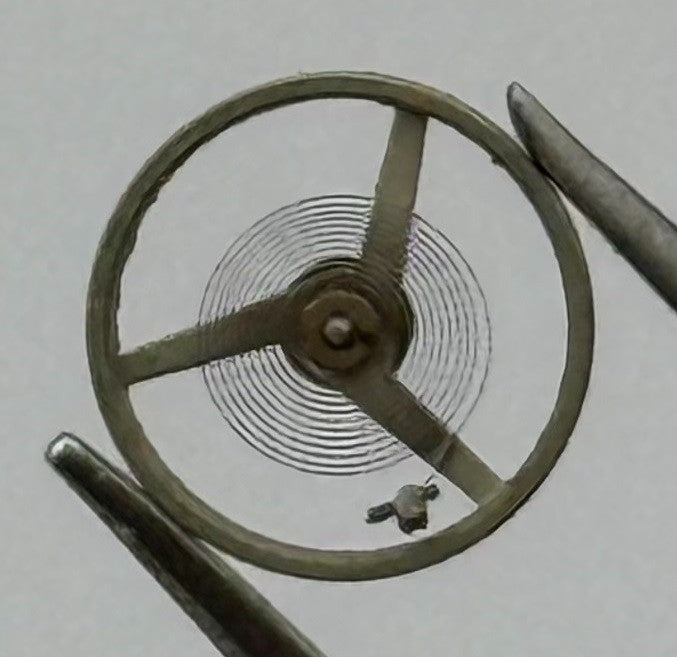 AS 1977/2 Balance Wheel Complete And Spring 5’’’ 1224 Watch Movement Parts NOS