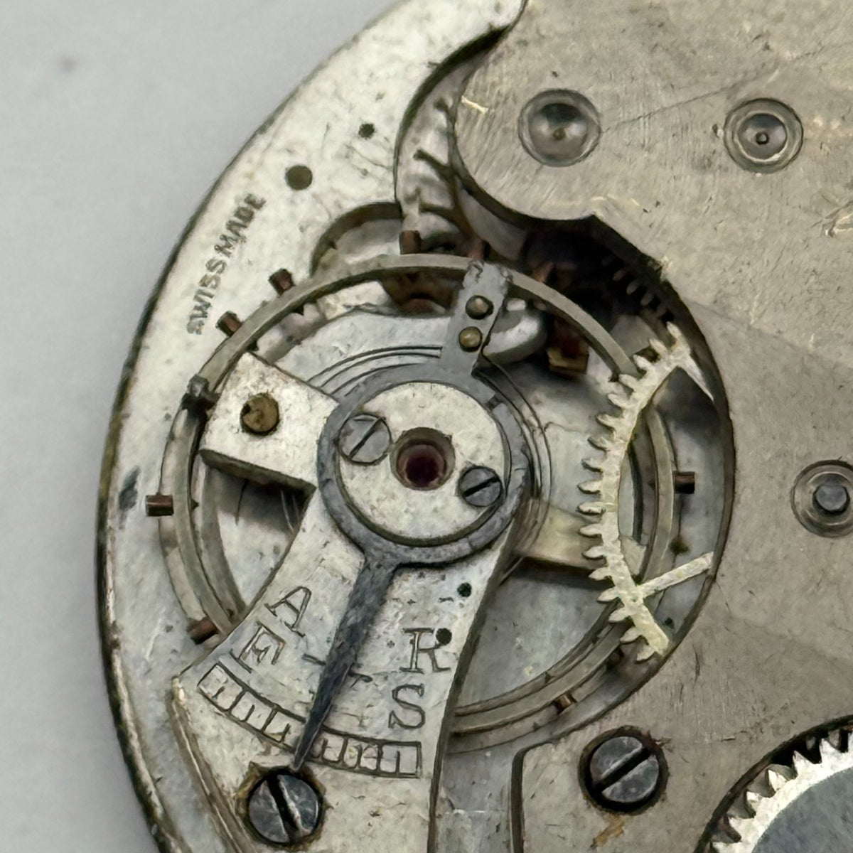 Freeman’s Non Magnetic Pocket Watch Movement Open Face Sub Seconds Parts 37.9mm