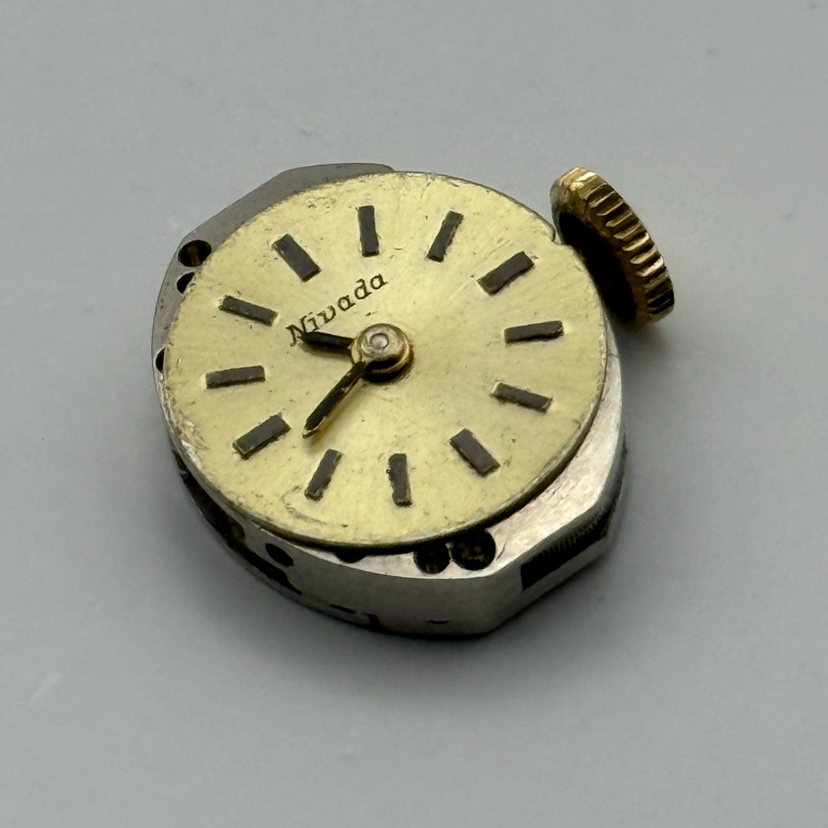 FEF 6630 Watch Movement Nivada 17 Jewels Swiss Manual Wind Parts Repair 13mm