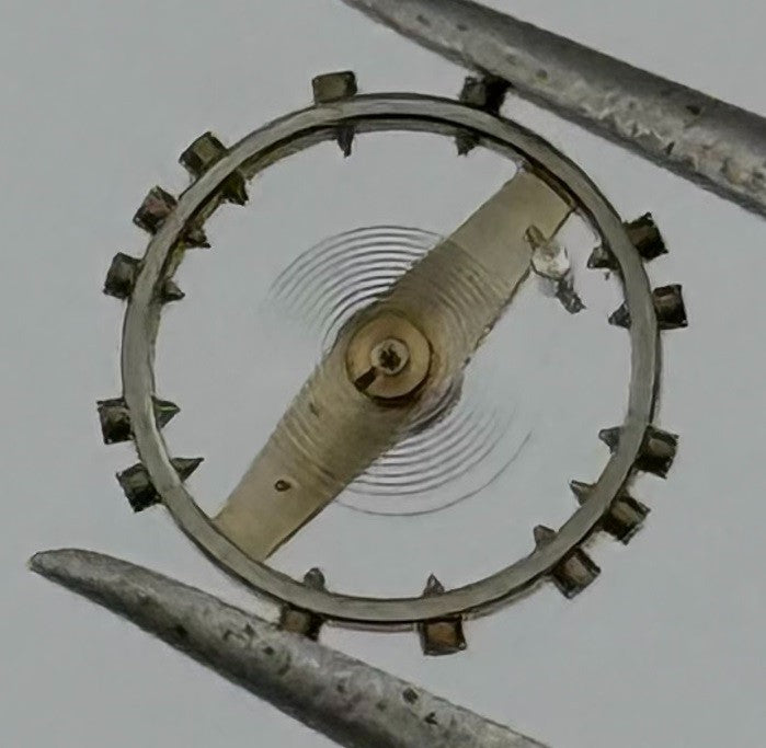 ETA 2487 Balance Wheel Complete And Spring Renata 1269 Watch Movement Parts NOS