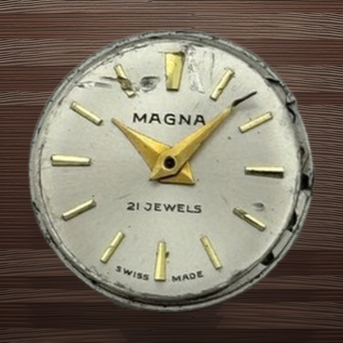 FHF 57-21 Watch Movement - Magna - For Parts / Repair - 15.4mm