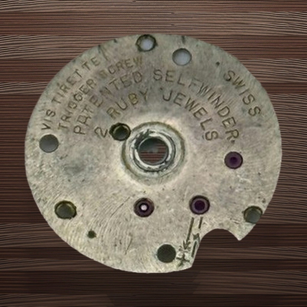 Rolex Vistirette Watch Movement Trigger Screw Patented Self Winder Partial Parts