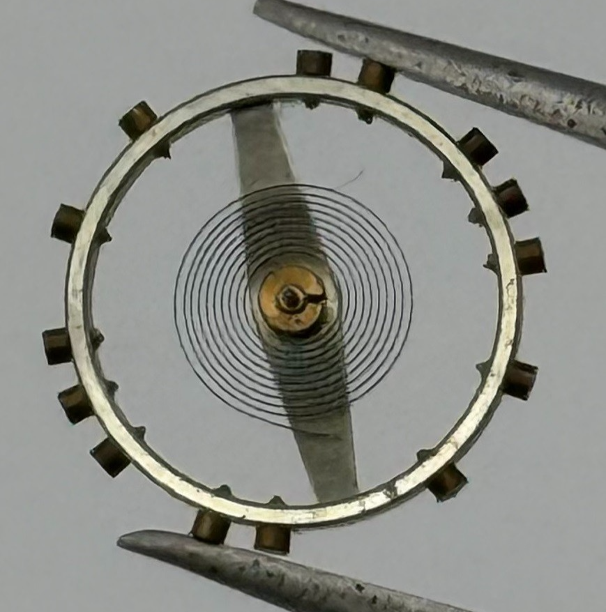 FHF 150 Balance Wheel Complete And Spring 10½’’’ 207 M Watch Movement Parts NOS