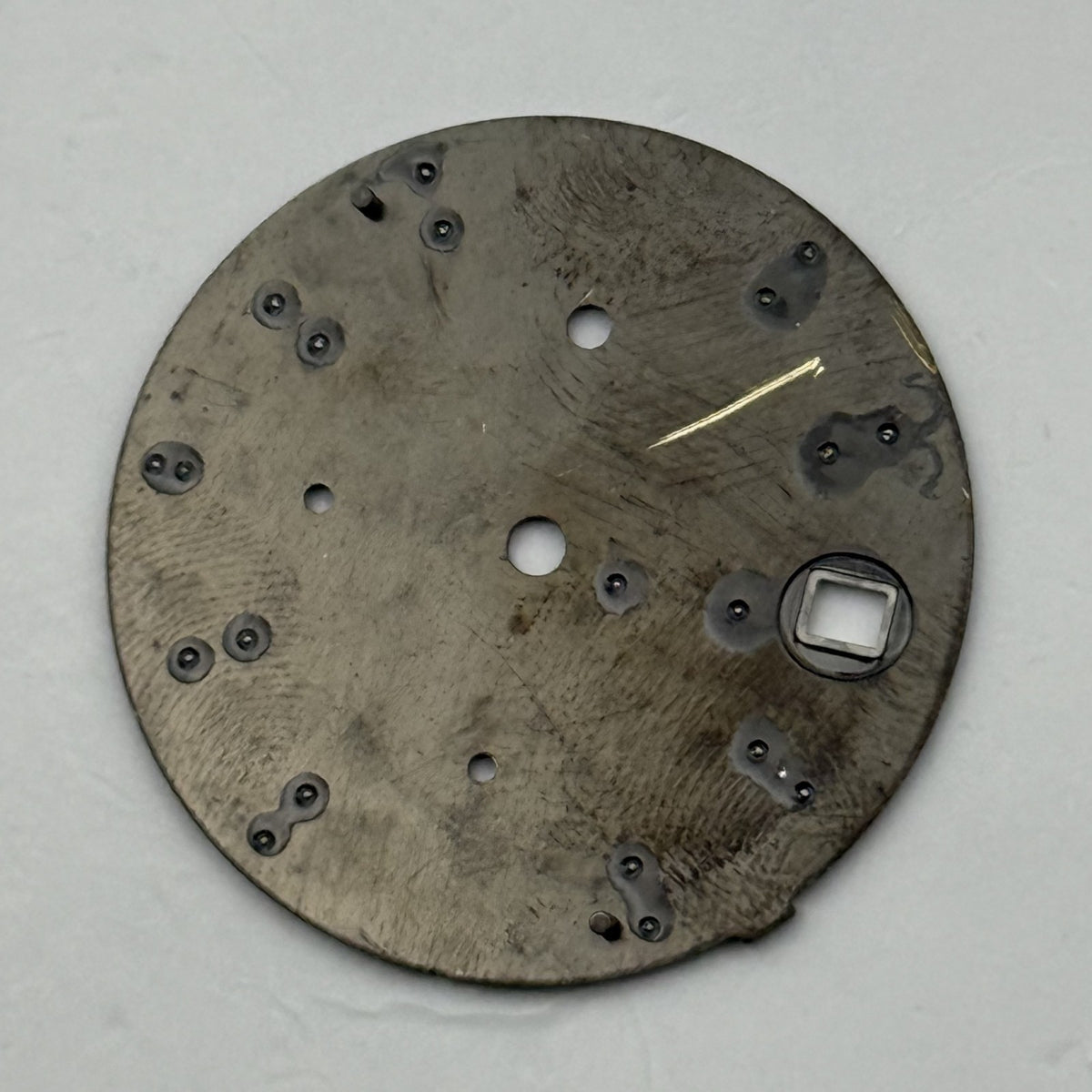 Seiko 7T62-0NM8 Watch Dial Chronograph 100M Black Spare Parts Repair 27.9mm