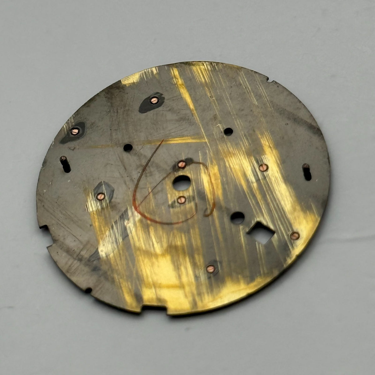 Seiko 7162-0MA8 Watch Dial Arctura Chronograph Black Spare Parts Repair 29.4mm