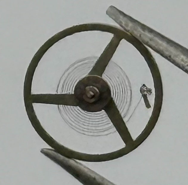 AS 1677 Balance Wheel Complete And Spring 5½''' 1225 M Watch Movement Parts NOS