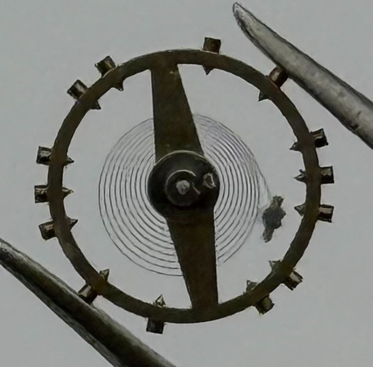 Peseux 60 Balance Wheel Complete And Spring 8¾’’’ 274 Watch Movement Parts NOS