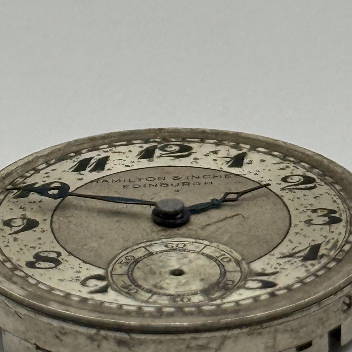 Hamilton & Inches Edinburgh Watch Movement Blue Jewels Sub Seconds Parts 21.9mm