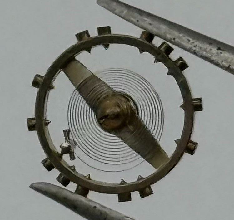 AS 655 Balance Wheel Complete And Spring 5¼’’’ Renata 22 Watch Movement Parts