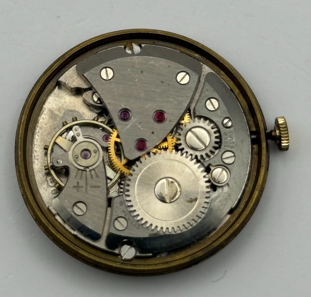 FHF 67 Watch Movement - Avia 15 Jewels - For Parts / Repair - 29.8mm