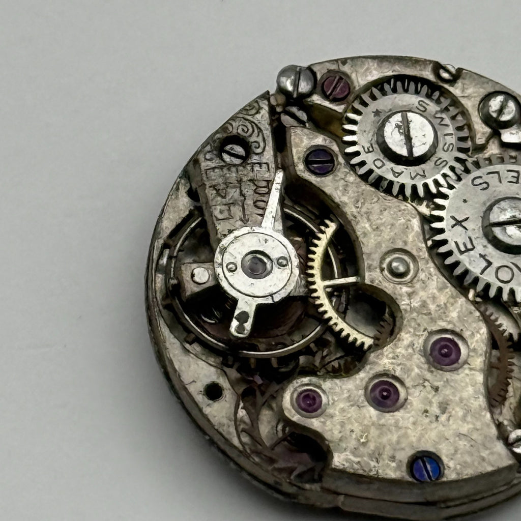 Rolex Rebberg Watch Movement - 15 Jewels - For Parts / Repair - 20.9mm