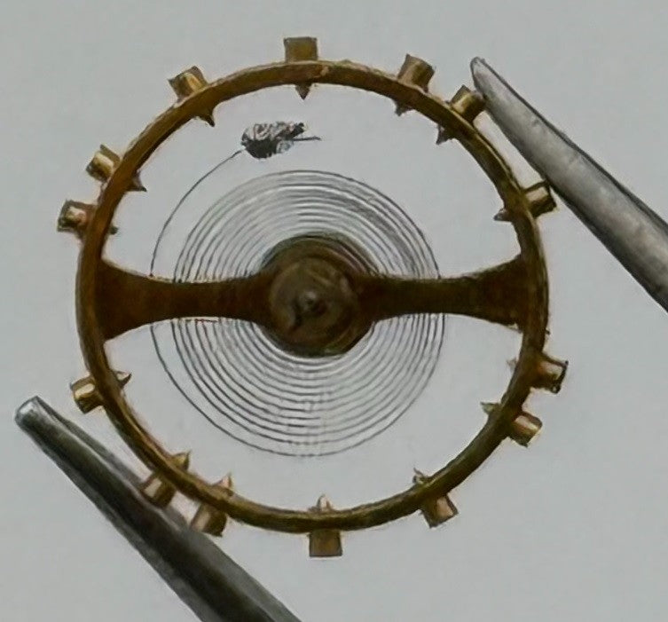 Bifora 55 Balance Wheel Complete And Spring Progress 1114 Watch Movement Parts