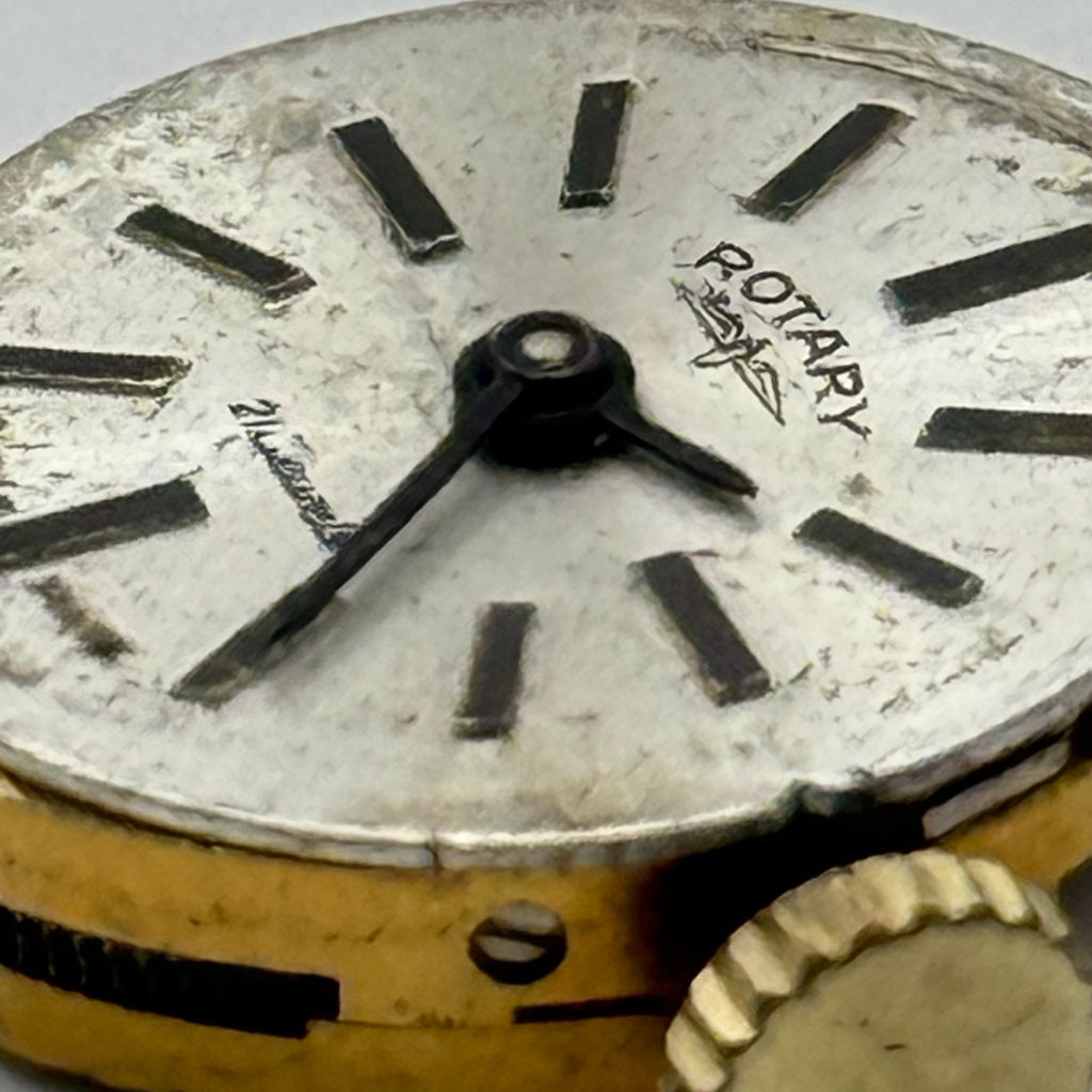 AS 1777 Watch Movement A. Schild Rotary Swiss 21 Jewels Manual Wind Parts 12.4mm