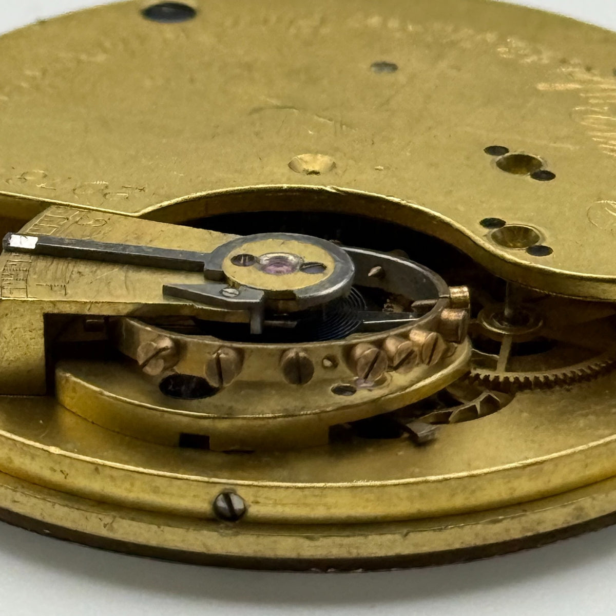 English Lever Pocket Watch Movement - James Whittle Blackburn - Parts / Repair