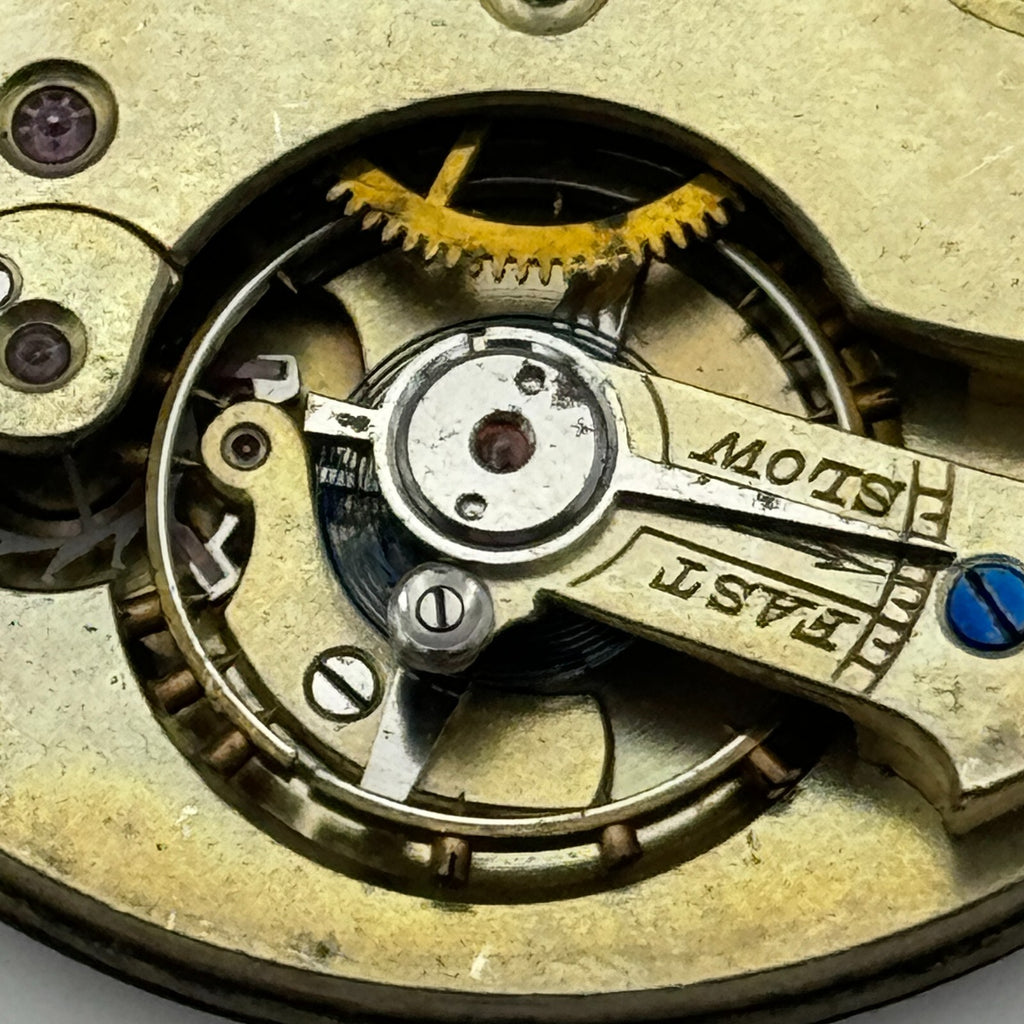 Open Face Unidentified Swiss Pocket Watch Movement Parts Repair Spares 43.2mm