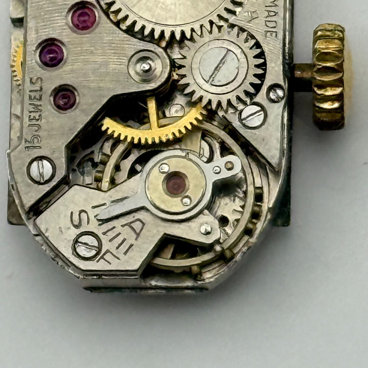 FEF 270 Watch Movement Running Avia 15J Swiss Manual Wind Parts Repair 12.8mm
