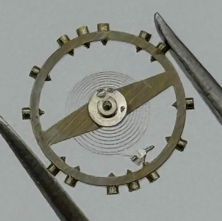 FEF 270 Balance Wheel Complete And Spring 5¼’’’ 173 M Watch Movement Parts NOS